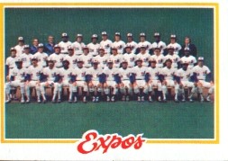 1978 Topps Baseball Cards      244     Montreal Expos CL DP